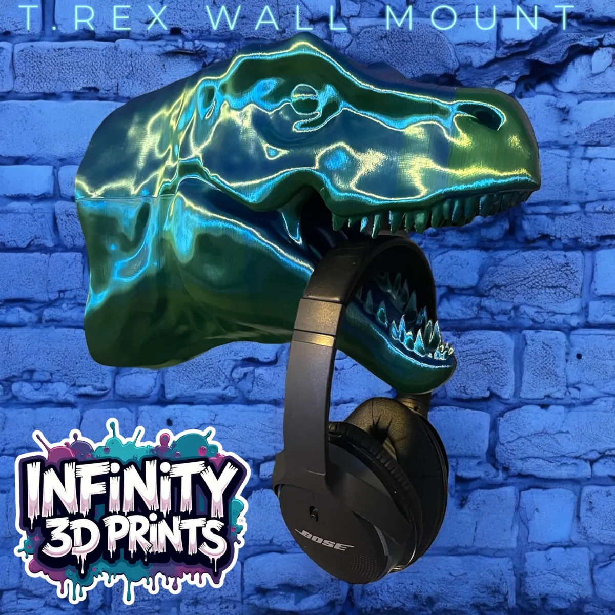 T.REX WALL MOUNT HEADSET HOLDER, photo 2 of 2 - T.REX WALL MOUNT HEADSET HOLDER Mobile & Device Accessories