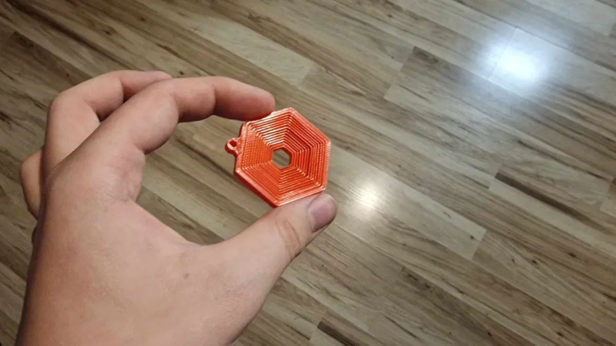 Hexagon Fidget Toy Keychain, photo 4 of 4 - Hexagon Fidget Toy Keychain Toys & Games