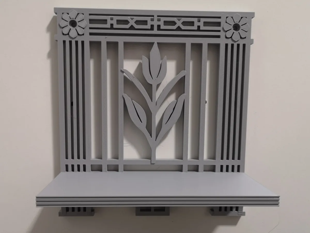 Arts & Crafts Design Wall Shelf, Decor
