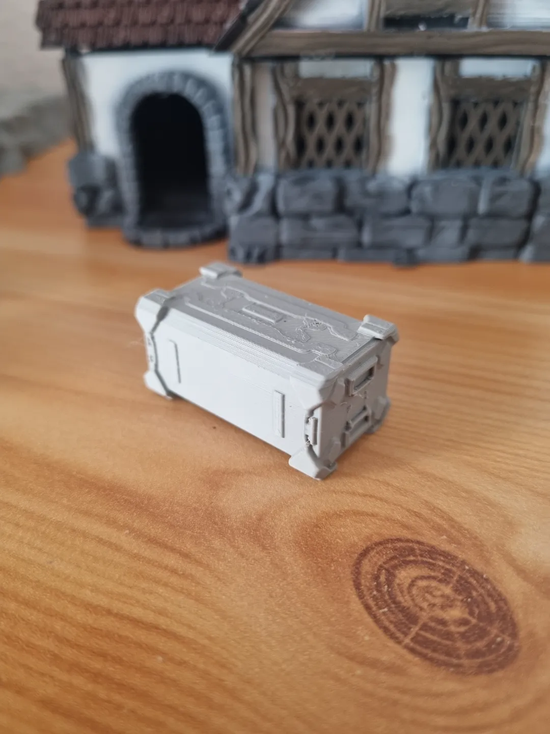 4 Sci-Fi Supply Crates For Tabletop Wargames, photo 4 of 4 - 4 Sci-Fi Supply Crates For Tabletop Wargames Board Games & Tabletop