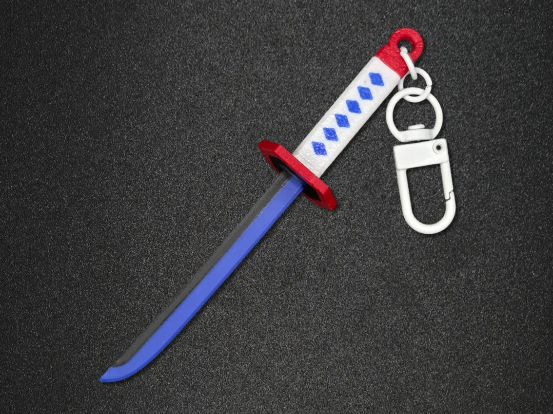 Demon Slayer Giyu Tomioka Blade Keyring