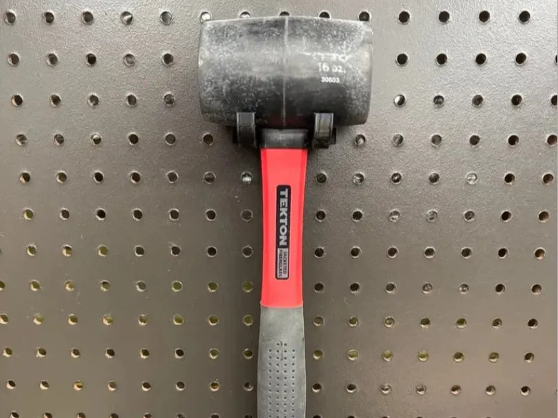 Pegboard Hammer Holder