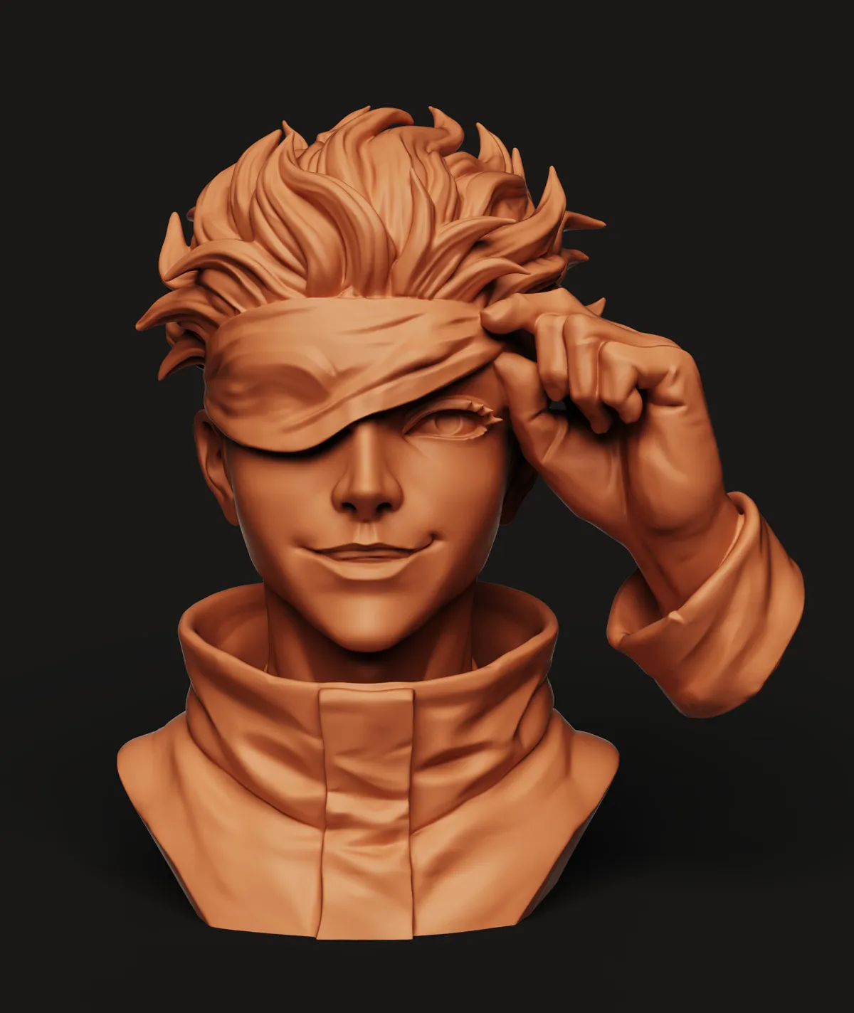 Satoru Gojo Anime Bust | Jujutsu Kaisen| Fan Art, photo 3 of 4 - Satoru Gojo Anime Bust | Jujutsu Kaisen| Fan Art Figurines & Collectibles
