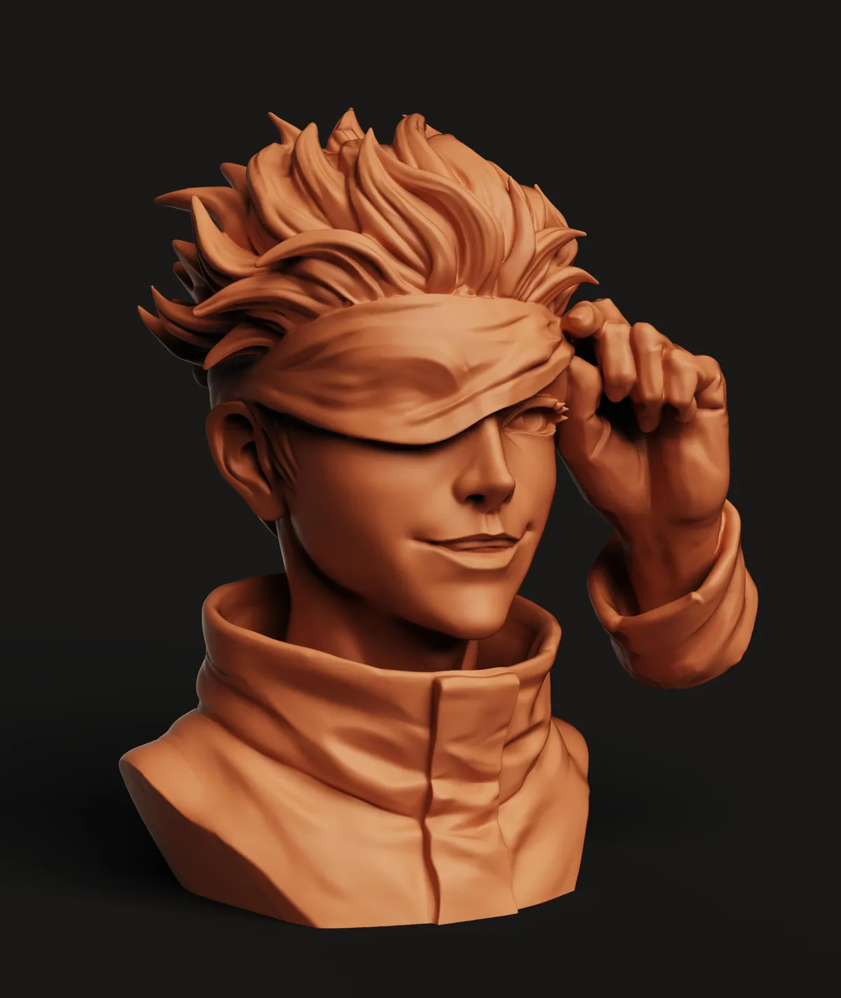 Satoru Gojo Anime Bust | Jujutsu Kaisen| Fan Art, photo 4 of 4 - Satoru Gojo Anime Bust | Jujutsu Kaisen| Fan Art Figurines & Collectibles