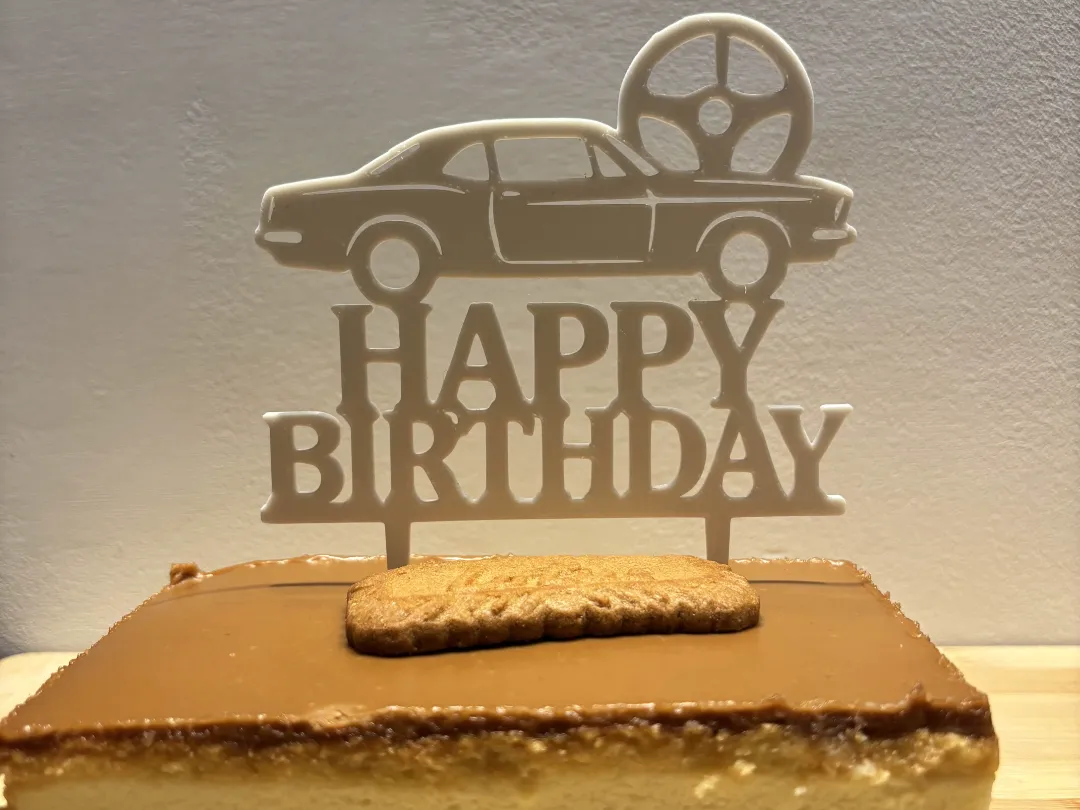 Happy Birthday Cake Topper ( Mechanic )