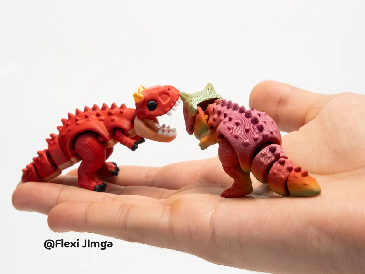 Mini Articulated Carnotaurus Dinosaur, photo 4 of 4 - Mini Articulated Carnotaurus Dinosaur Fidget & Sensory Toys