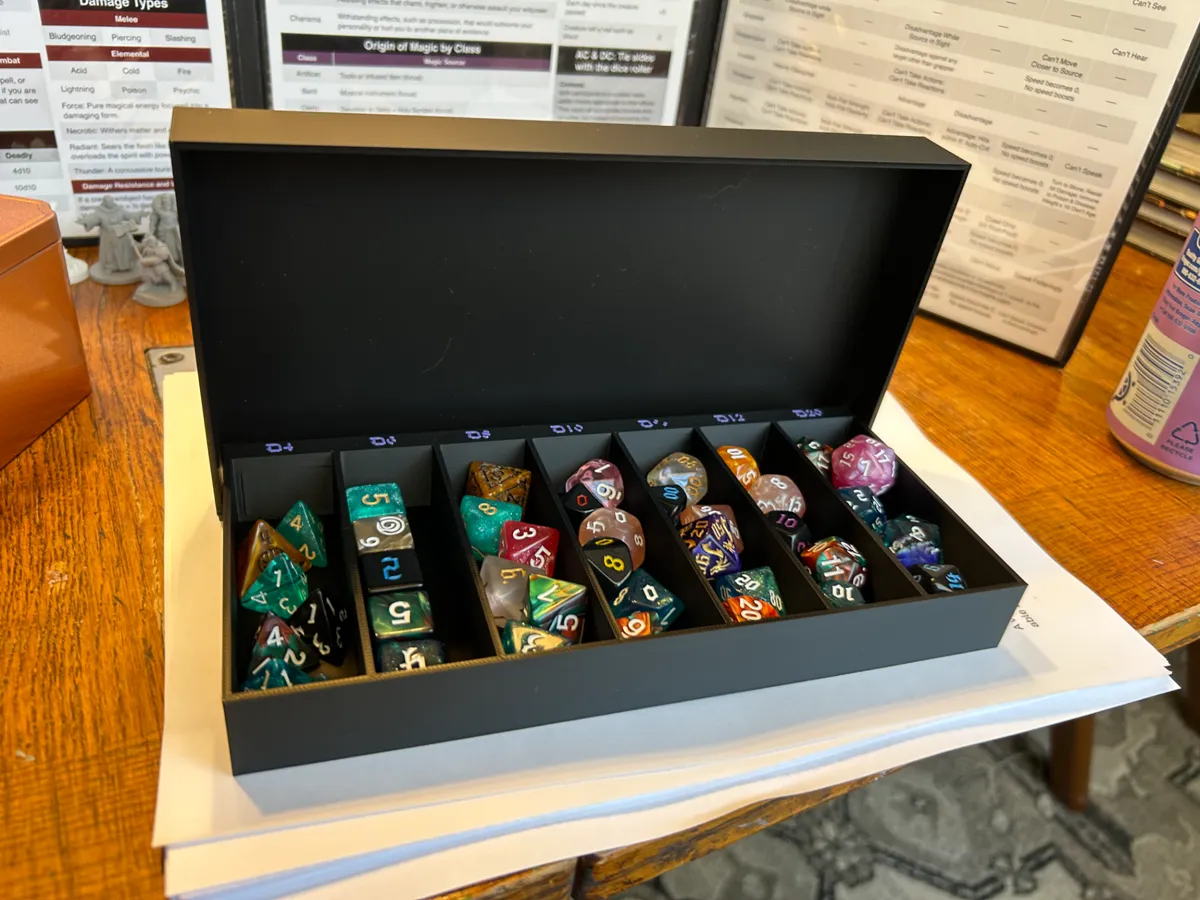 Foldable DND Dice Tray and Carrier
