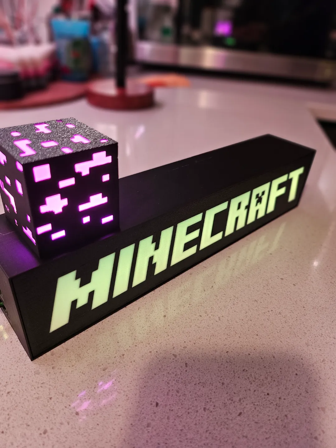 Minecraft Ore lightbox / LED Lamp, photo 2 of 4 - Minecraft Ore lightbox / LED Lamp Lamps & Lighting