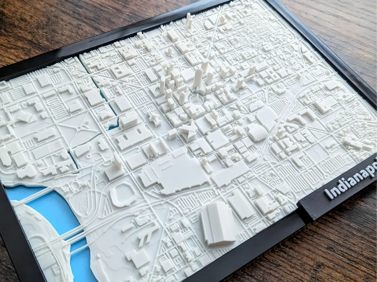 Indianapolis IN 3D Miniature