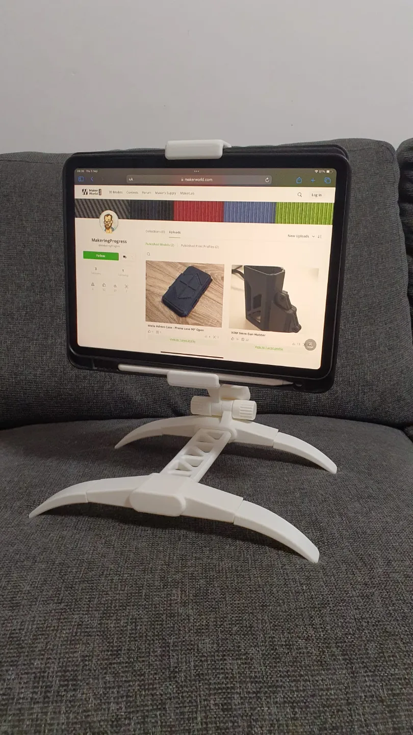 Tablet / Phone Bed Stand - The Crane Stand, photo 2 of 4 - Tablet / Phone Bed Stand - The Crane Stand Mobile & Device Accessories