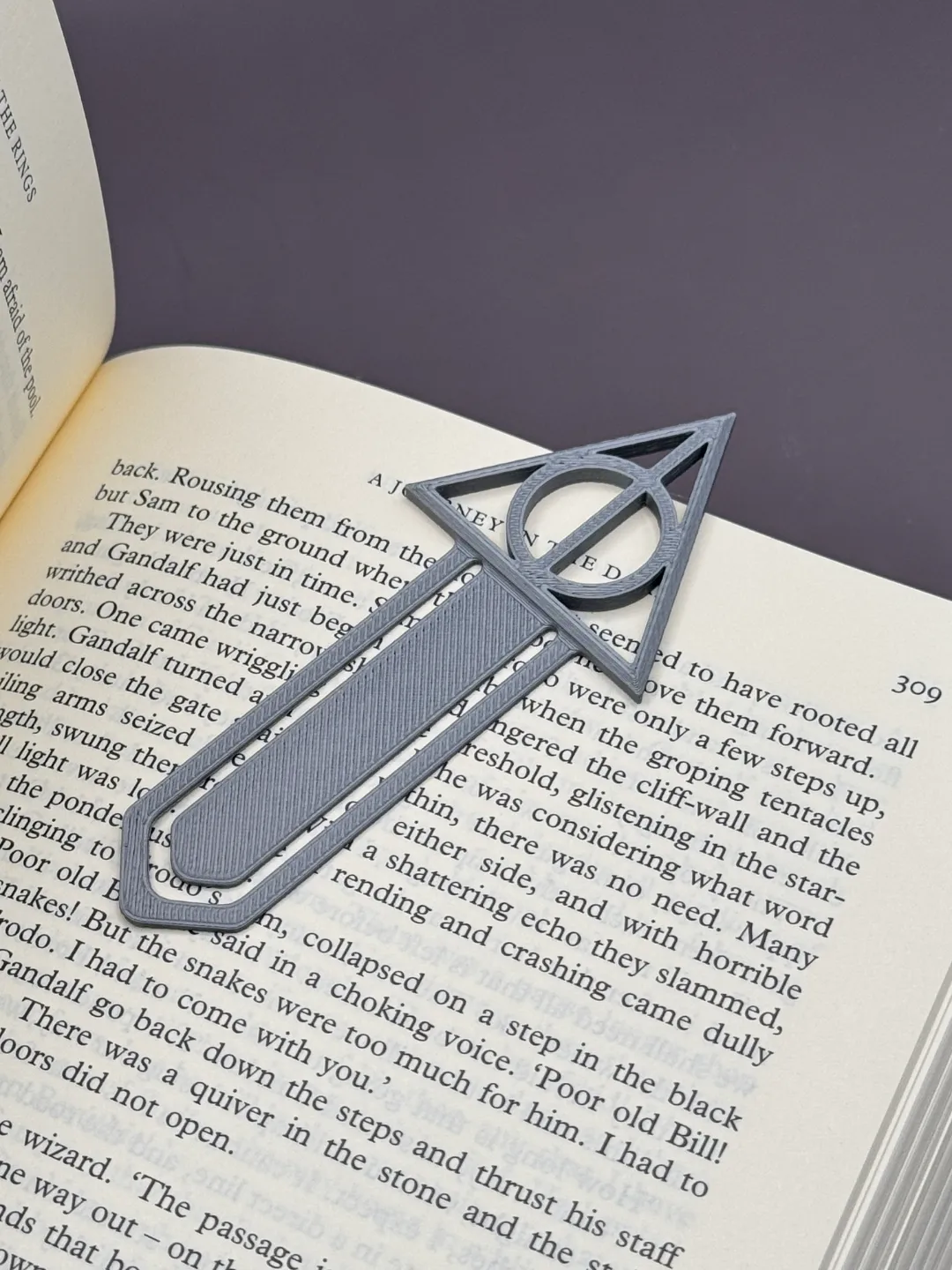 Harry Potter Bookmark - Sign of the Deathly Hallow, photo 2 of 4 - Harry Potter Bookmark - Sign of the Deathly Hallow Hobby & DIY