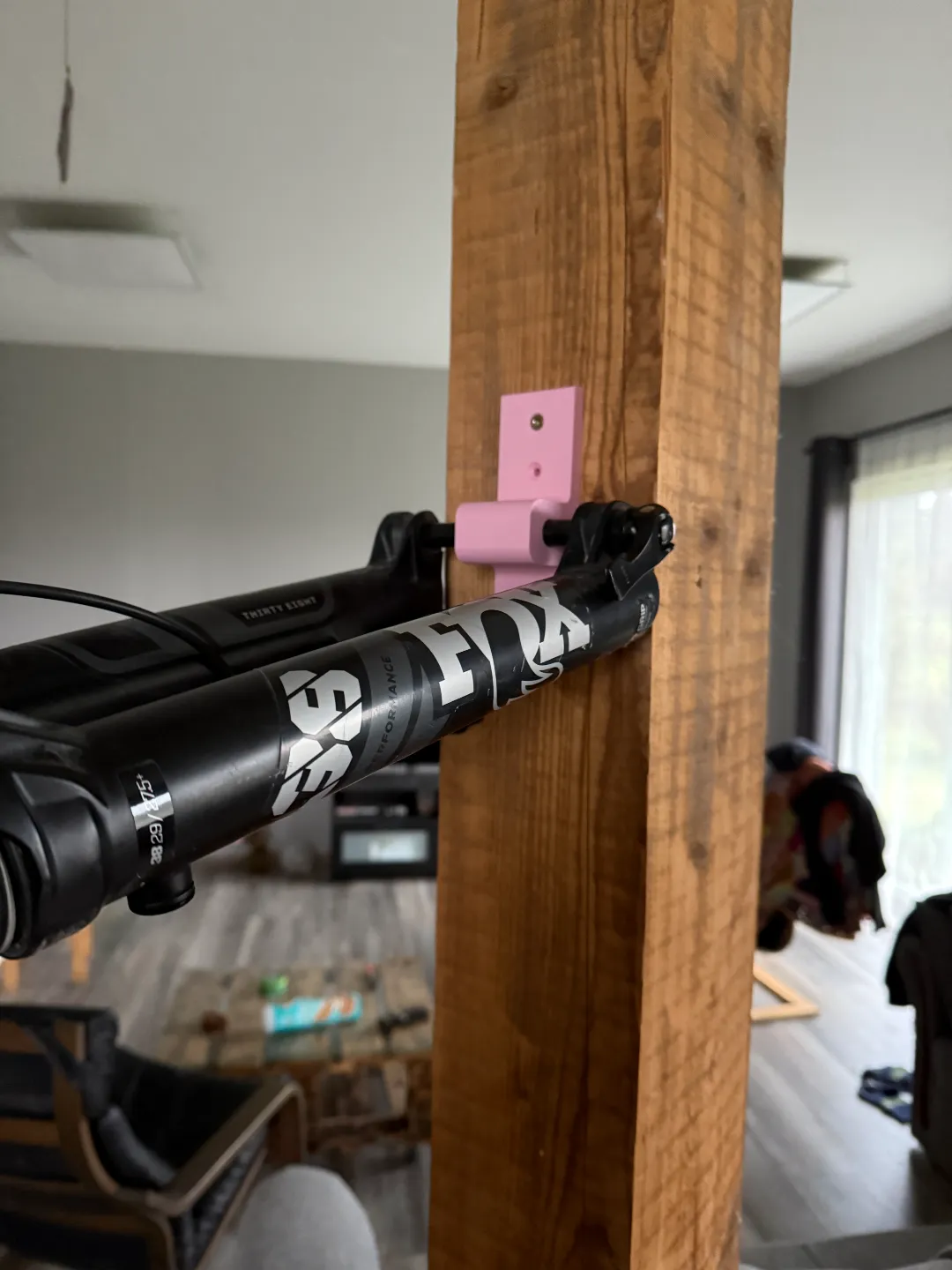 MTB Bike wall mount with through axle, photo 2 of 4 - MTB Bike wall mount with through axle Cycling