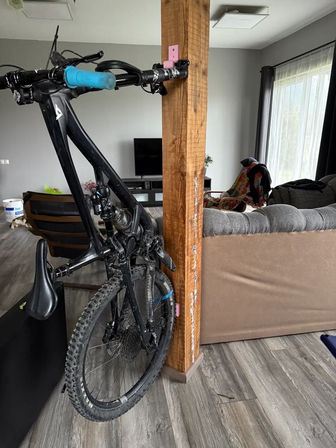 MTB Bike wall mount with through axle, photo 3 of 4 - MTB Bike wall mount with through axle Cycling