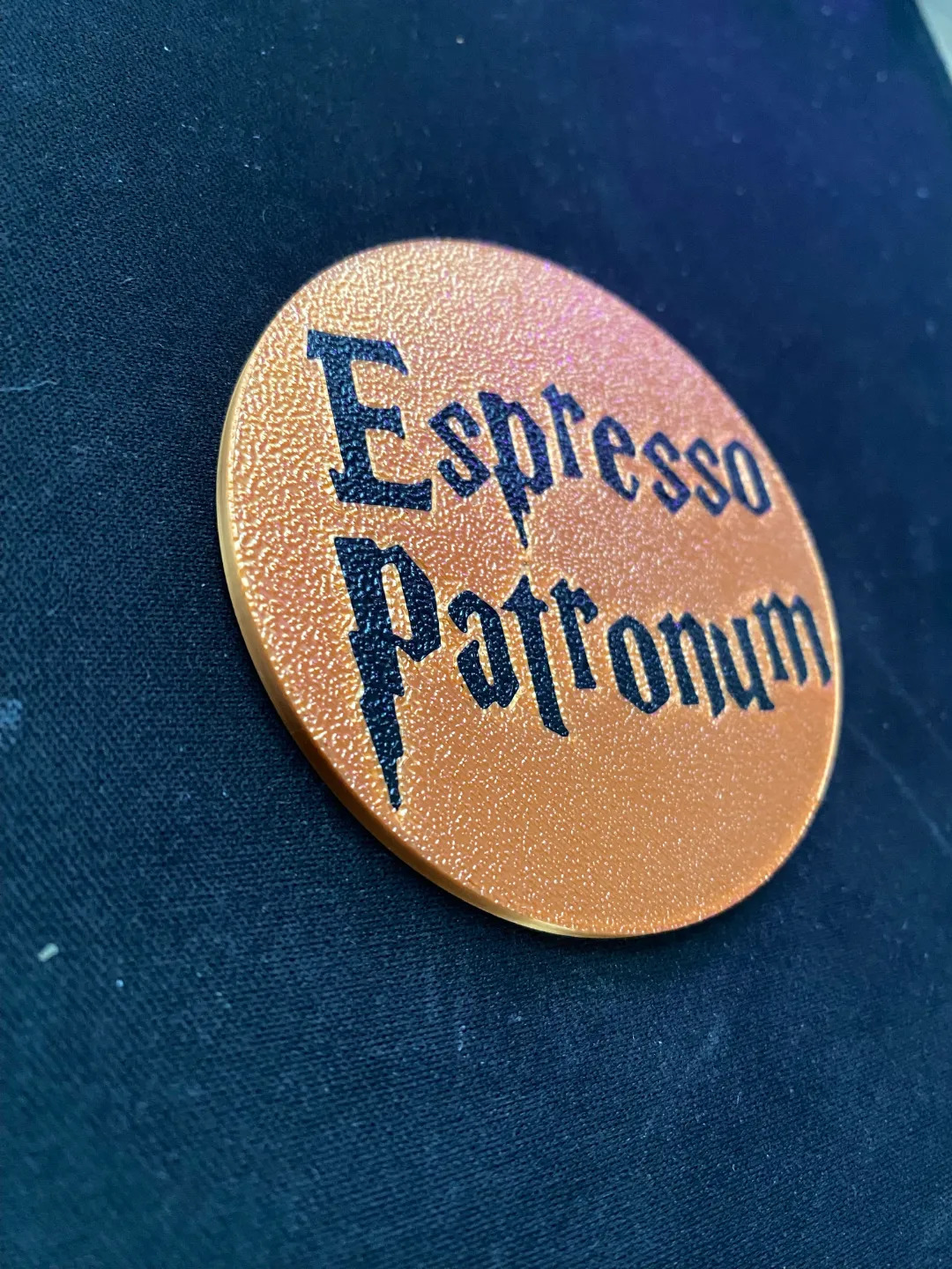 Harry Potter Espresso Patronum Coaster, photo 2 of 3 - Harry Potter Espresso Patronum Coaster Household