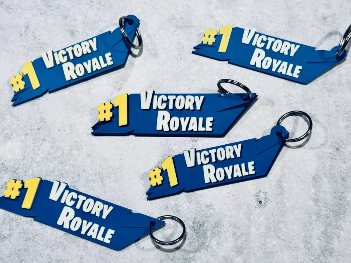 Victory Royale Keychain, Claim Your IRL Crown! - Valorant, CS & Shooter Keychains, in stock