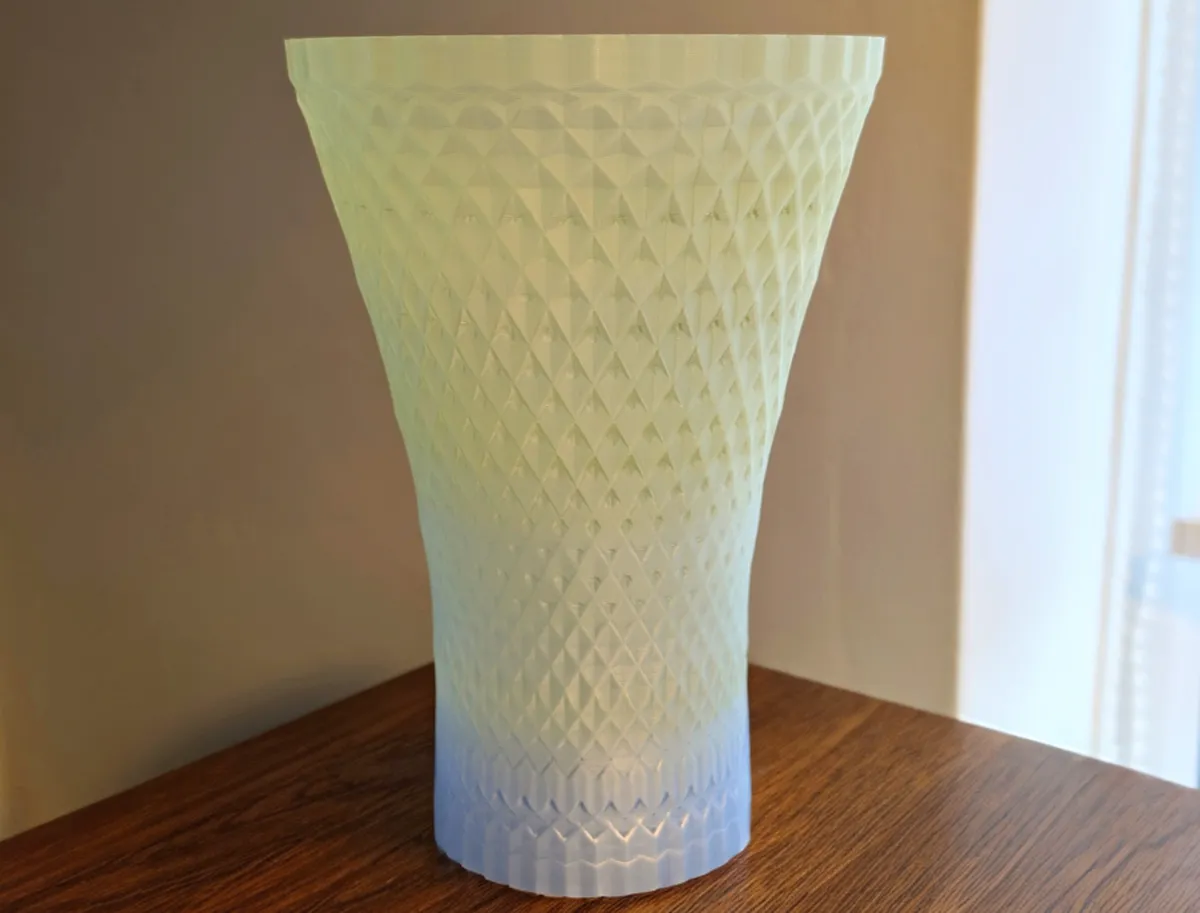 Faceted vase