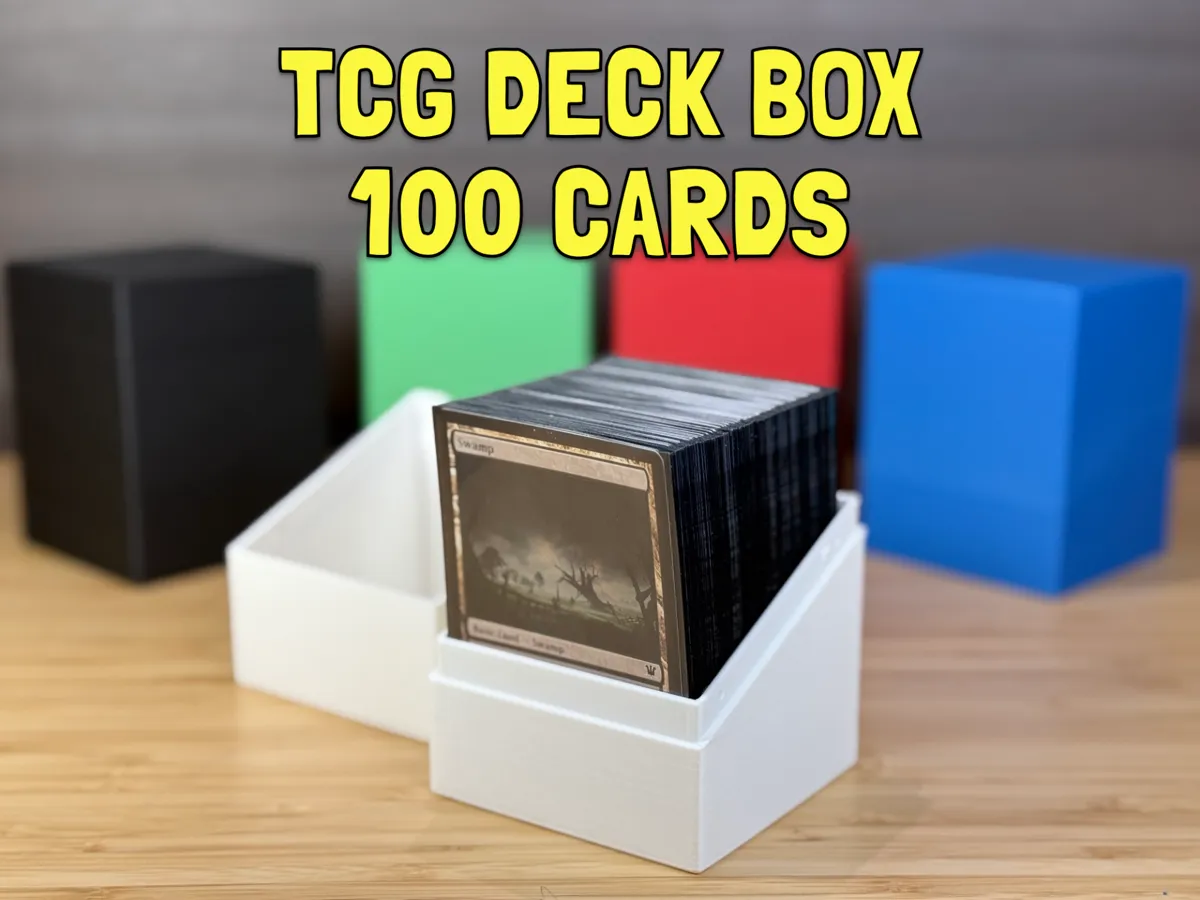 TCG 100 Sleeved Cards Deck Box | MtG | Pokemon