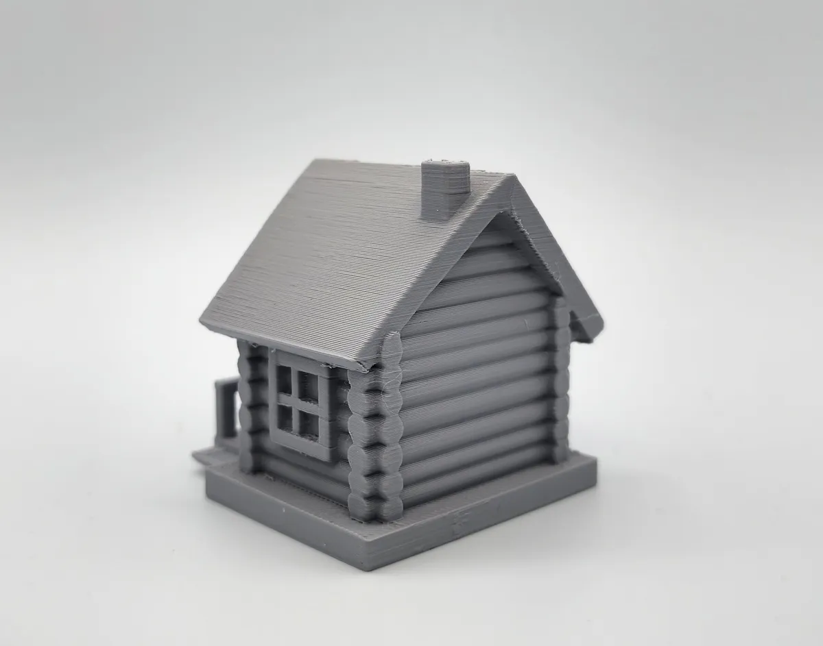 Log Cabin Miniature, photo 2 of 4 - Log Cabin Miniature Figurines & Collectibles