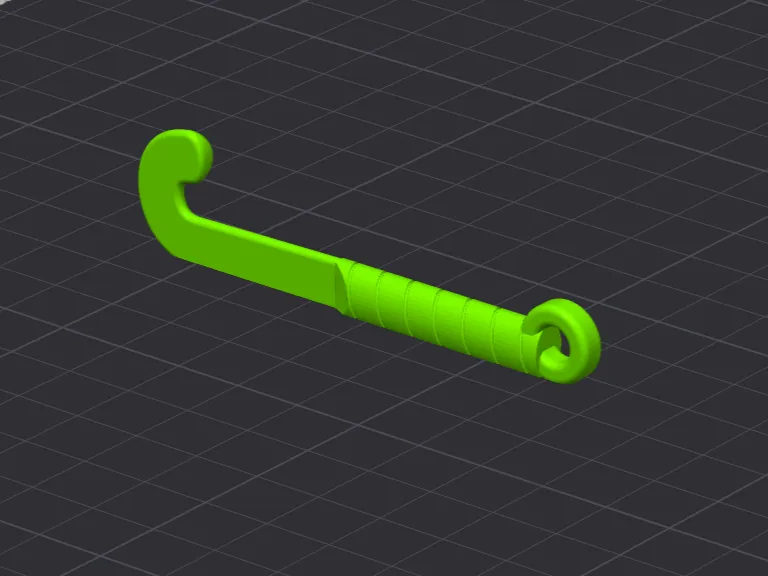 Field Hockey Stick Keychain