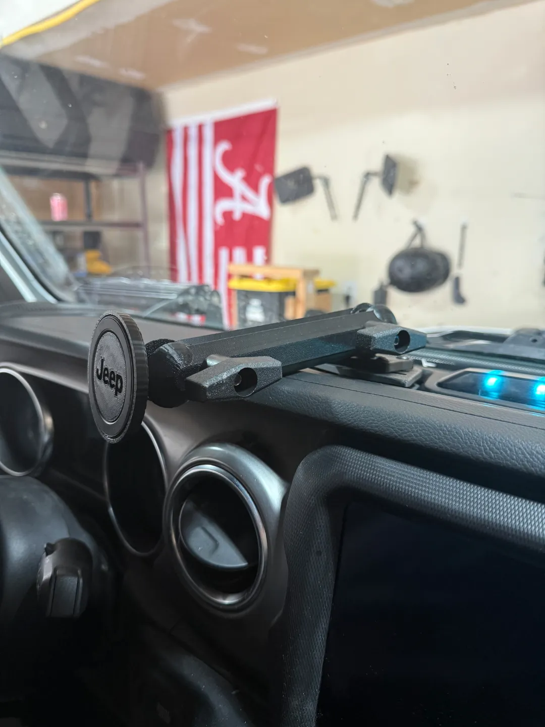 Jeep Wrangler 4xe Dash Ball Mount, photo 3 of 4 - Jeep Wrangler 4xe Dash Ball Mount Car & Vehicle