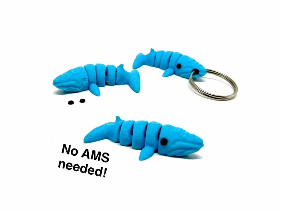 MINI Blue Whale & Keychain!