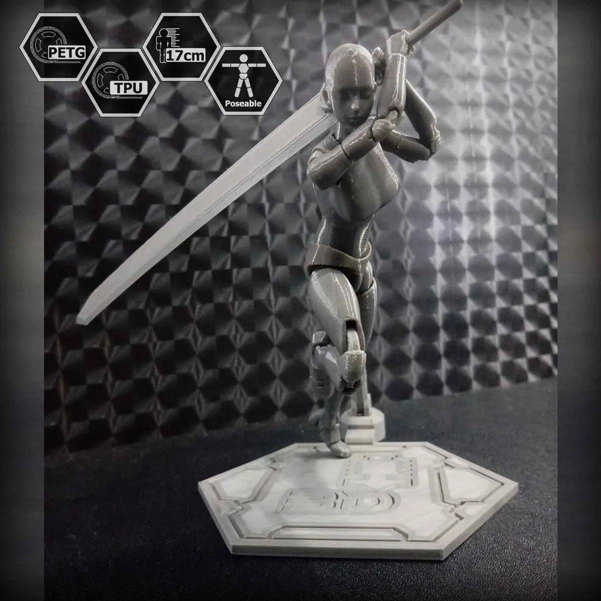 1/10 Scale TPU Joint Action Figure E.V.A 02, photo 3 of 4 - 1/10 Scale TPU Joint Action Figure E.V.A 02 Models, RC & Drones