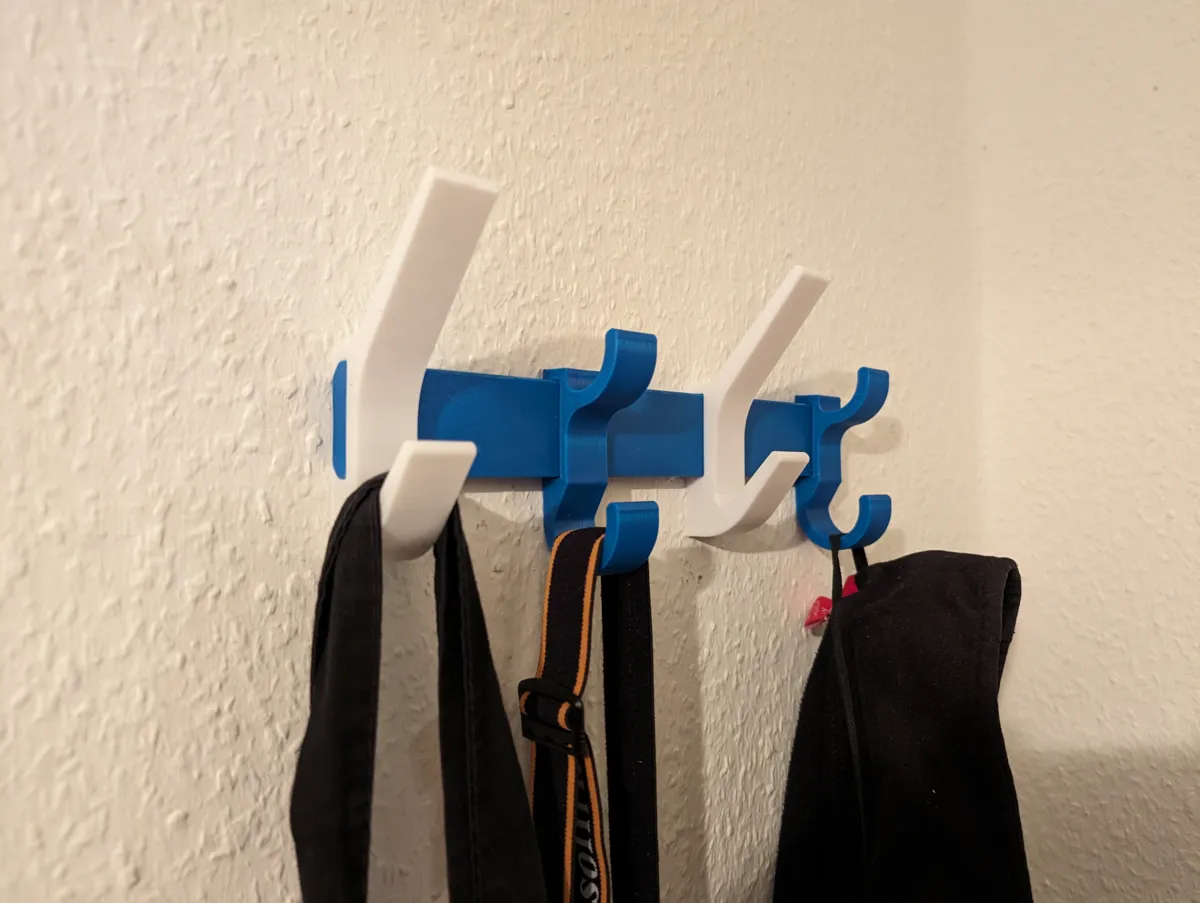 Modular Wall Hook Rack Rail System