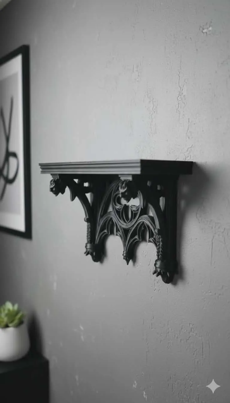Gothic Gargoyle Shelf, photo 3 of 4 - Gothic Gargoyle Shelf Storage & Organisation