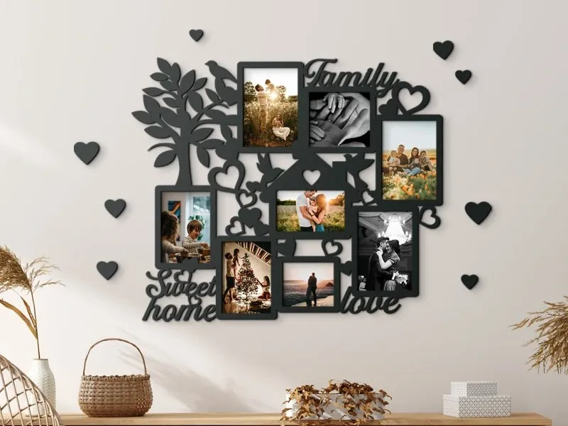 Large Family Photo Frame for 8 Photos