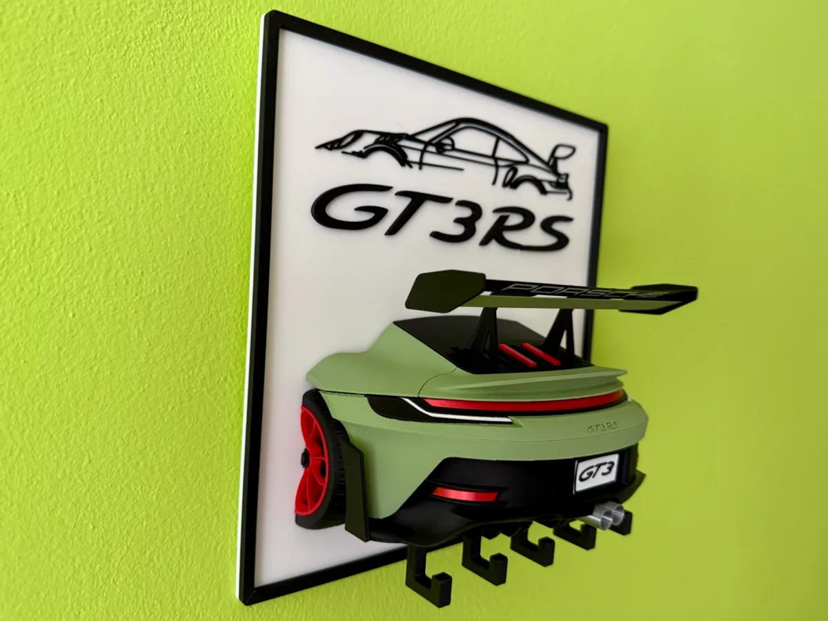 GT3 RS Key Hanger, Wall Mounting Base - Photo Keychains, in stock in India
