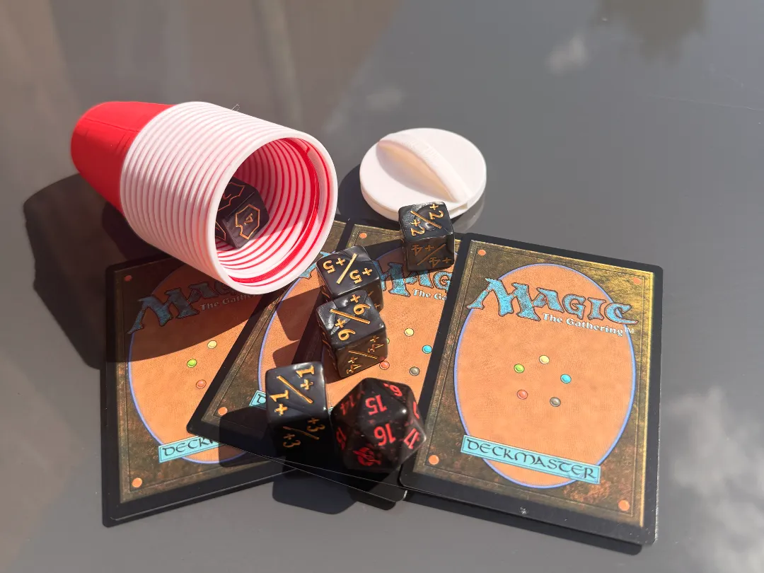 Red Solo Cup Dice container for table top games - Dice, in stock