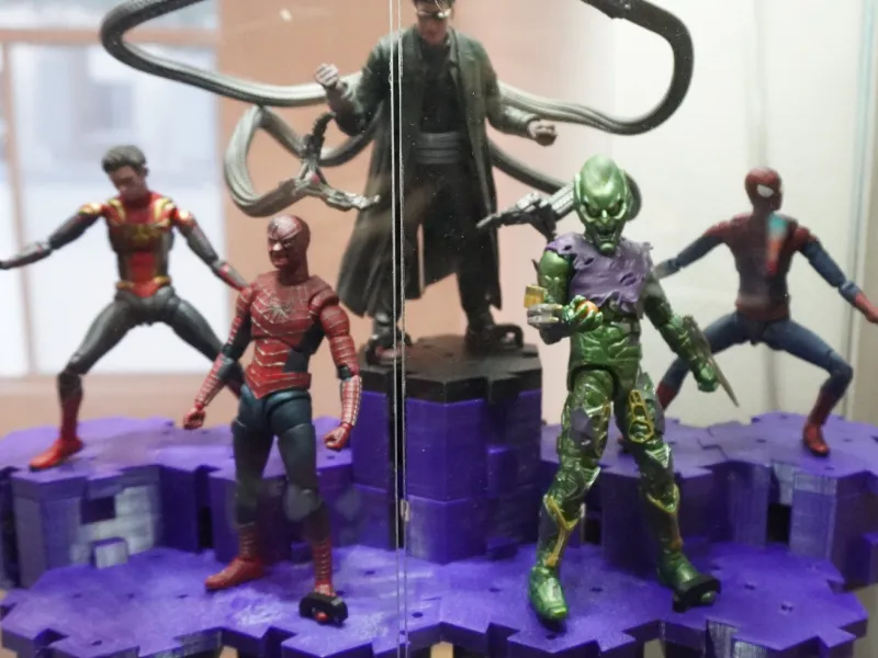 Action figure base stand 2 in 1