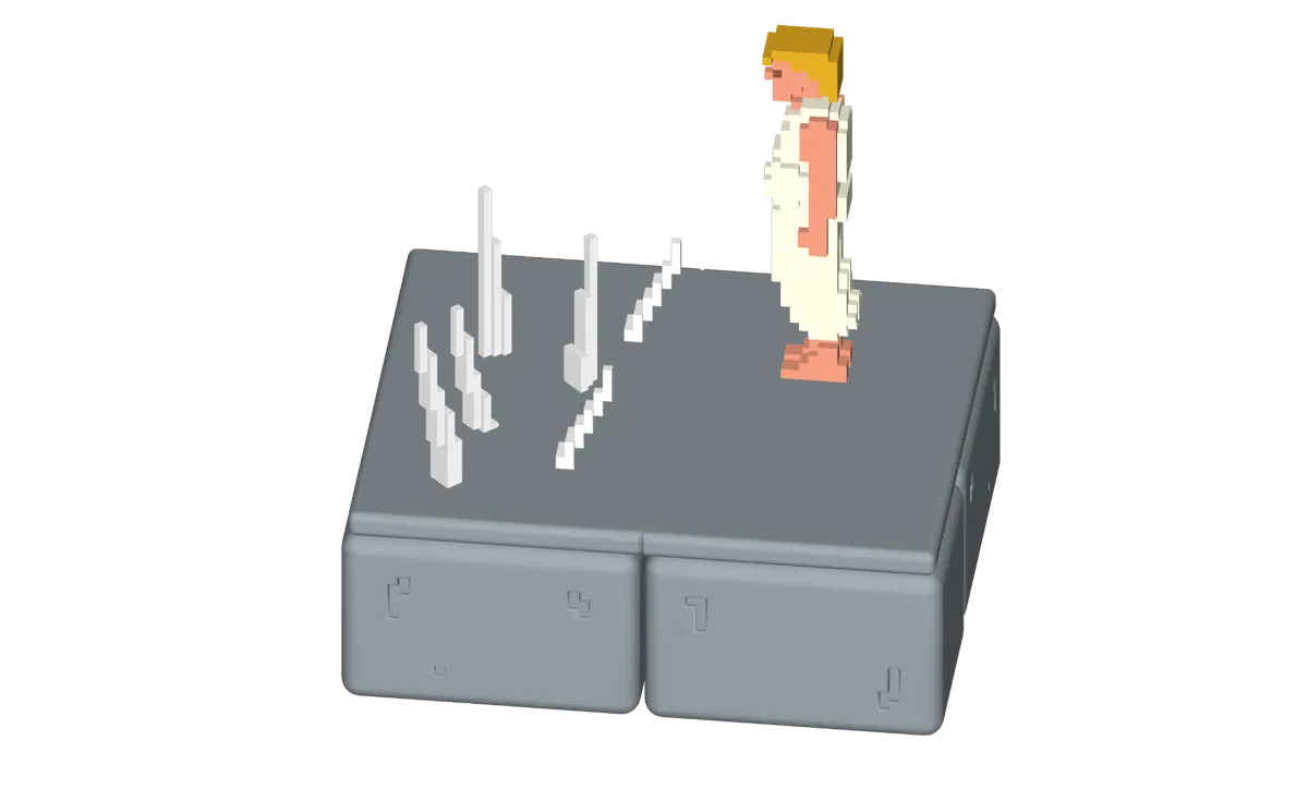 Prince of Persia 1989 Gameplay Scene Figure, photo 4 of 4 - Prince of Persia 1989 Gameplay Scene Figure Toys & Games