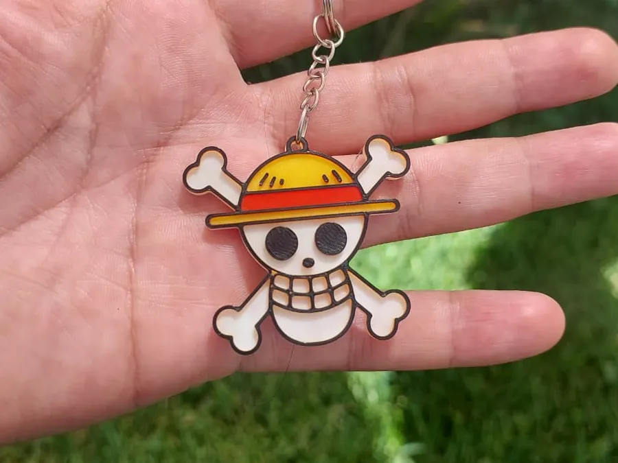 LLavero bandera pirata One piece