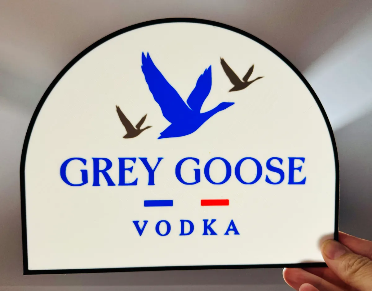 Grey Goose Vodka Light Up Sign, photo 4 of 4 - Grey Goose Vodka Light Up Sign Art