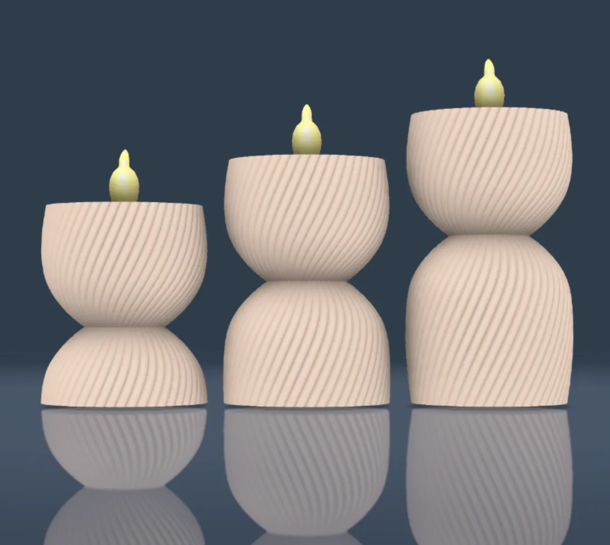 tealight holder swirl set - Character Tealight Holders, in stock in India