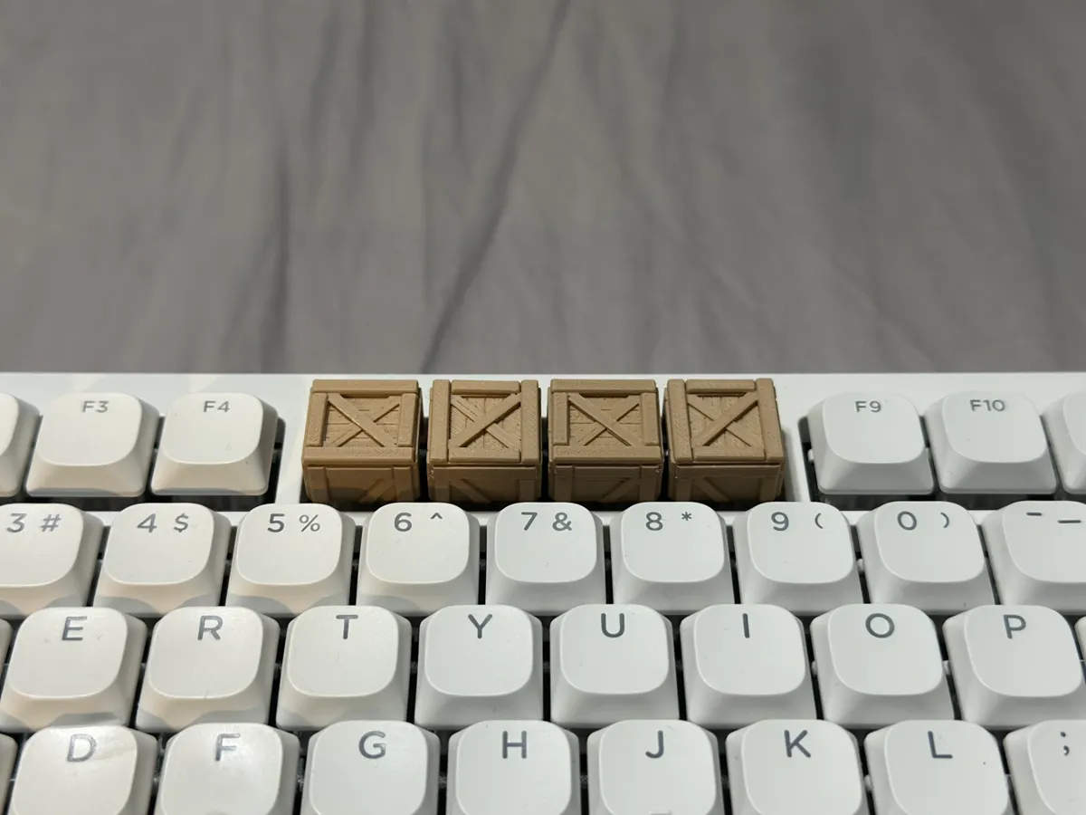 Wooden Crate Keycap, photo 3 of 3 - Wooden Crate Keycap Mobile & Device Accessories