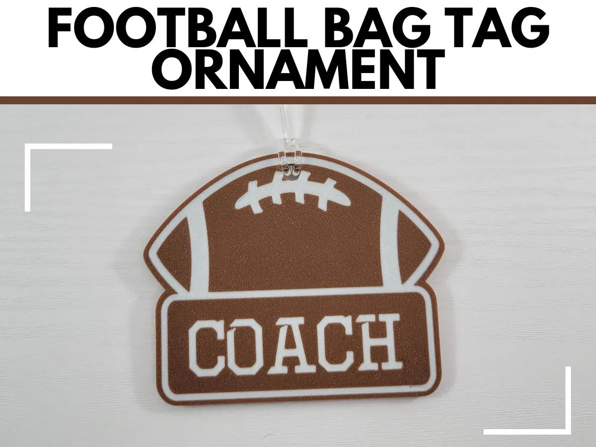 Football Bag Tag Sports Gear Accessory