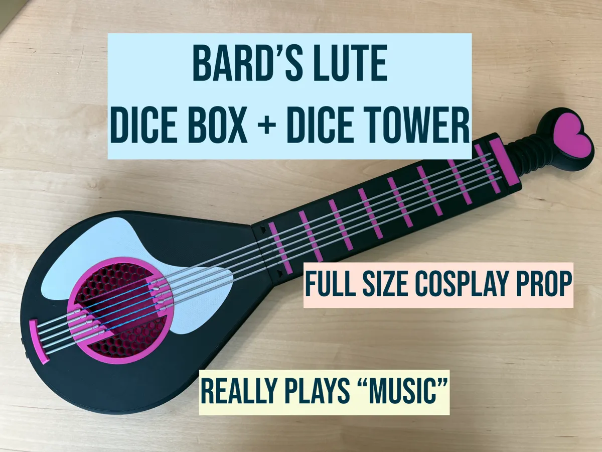 Bard's Lute Dice Box & Tower