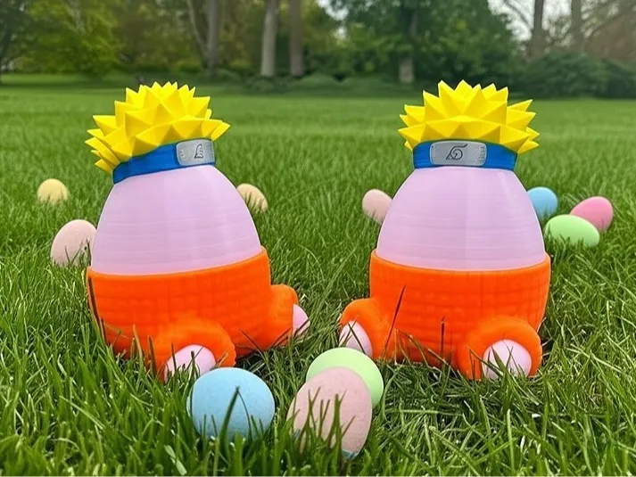 Naruto knitted easter egg
