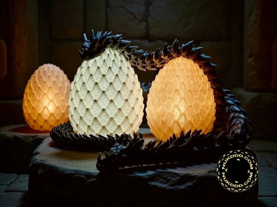 Dragon Scale Egg Lamp
