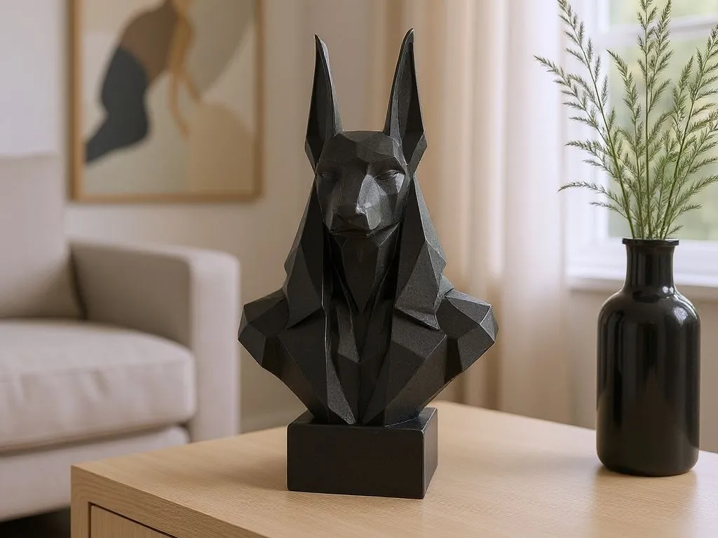 Low Poly Anubis Bust
