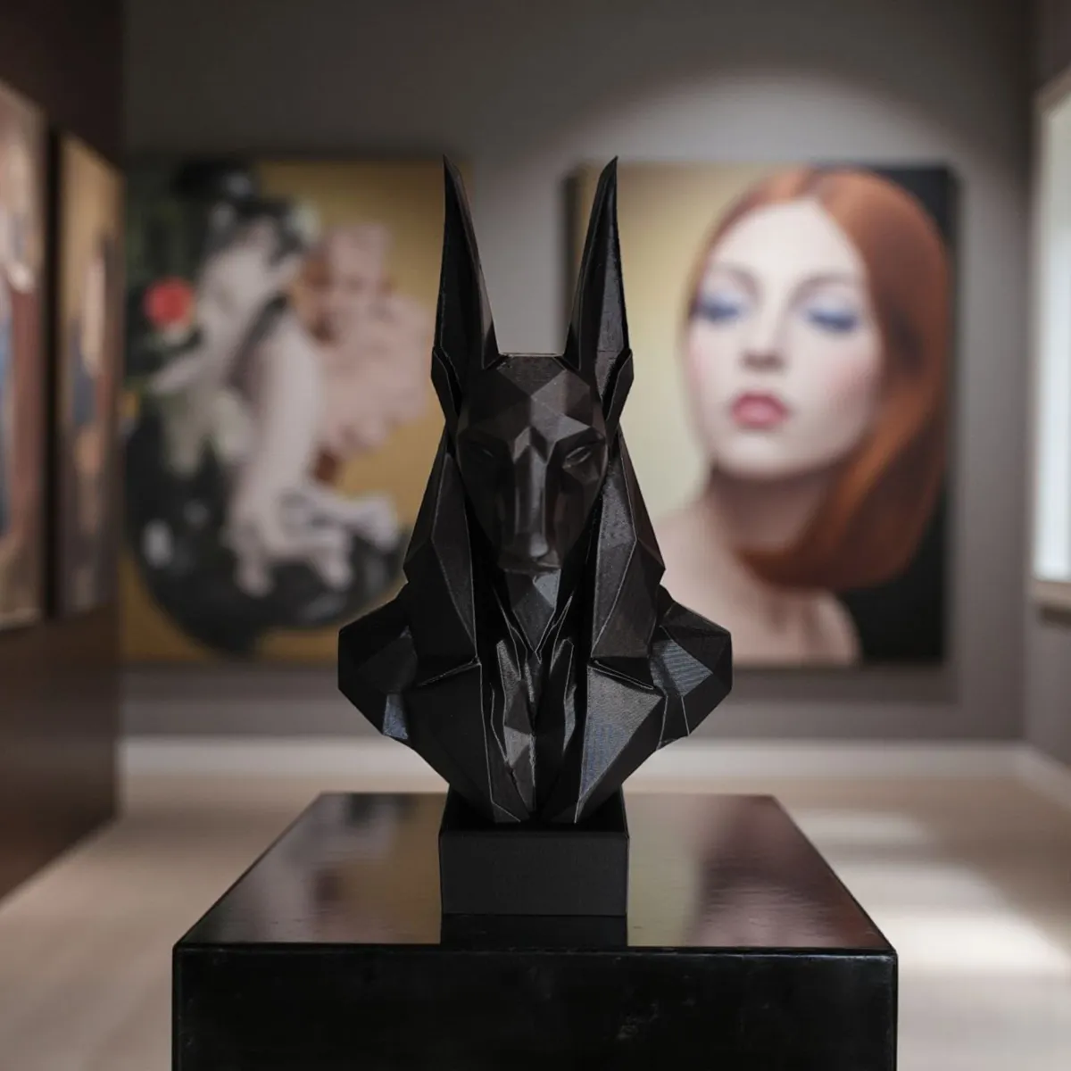 Low Poly Anubis Bust, photo 3 of 4 - Low Poly Anubis Bust Figurines & Collectibles