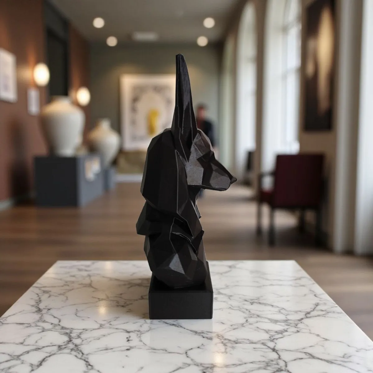 Low Poly Anubis Bust, photo 4 of 4 - Low Poly Anubis Bust Figurines & Collectibles