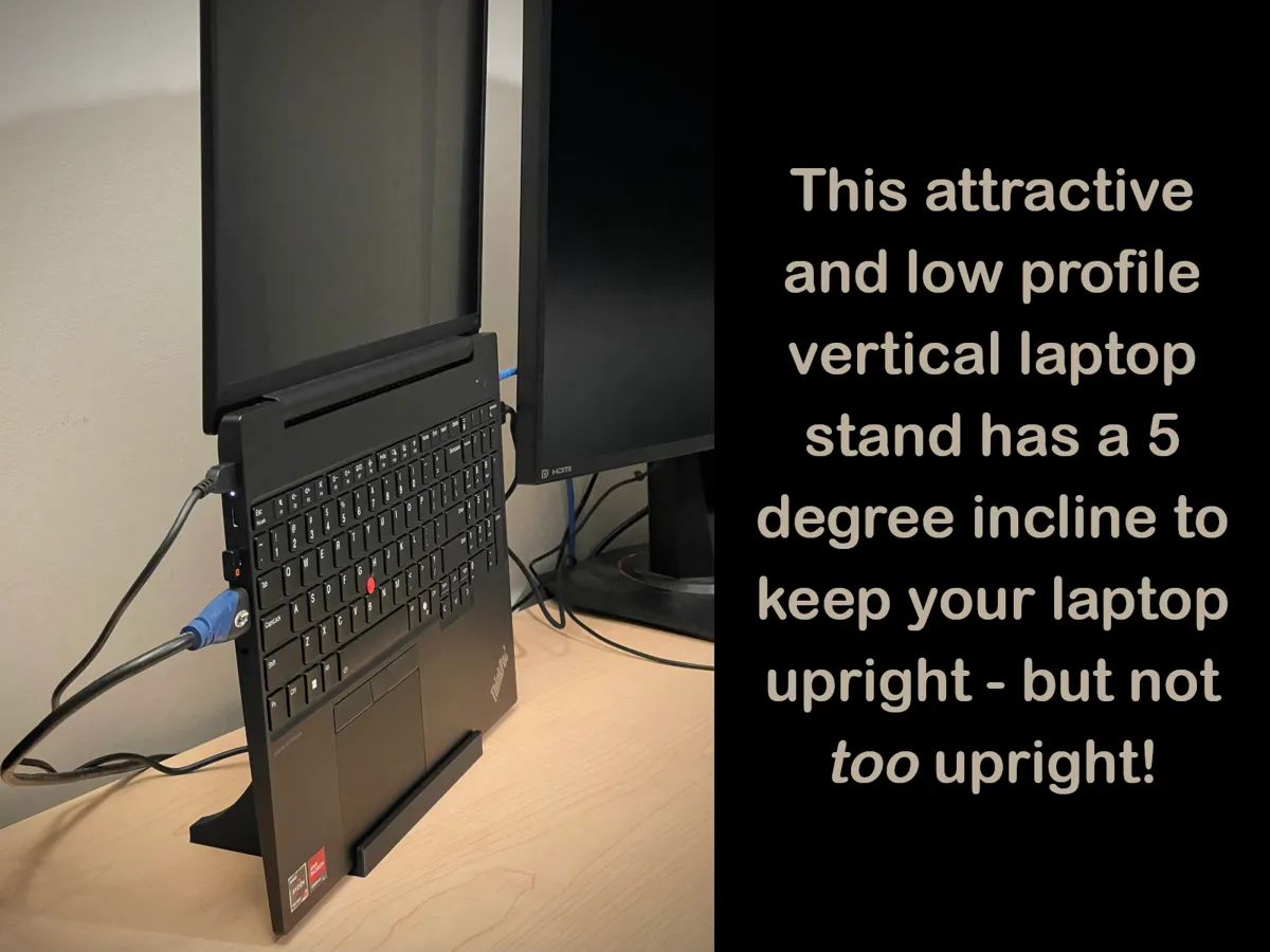 Vertical Laptop Stand (5° Angle)