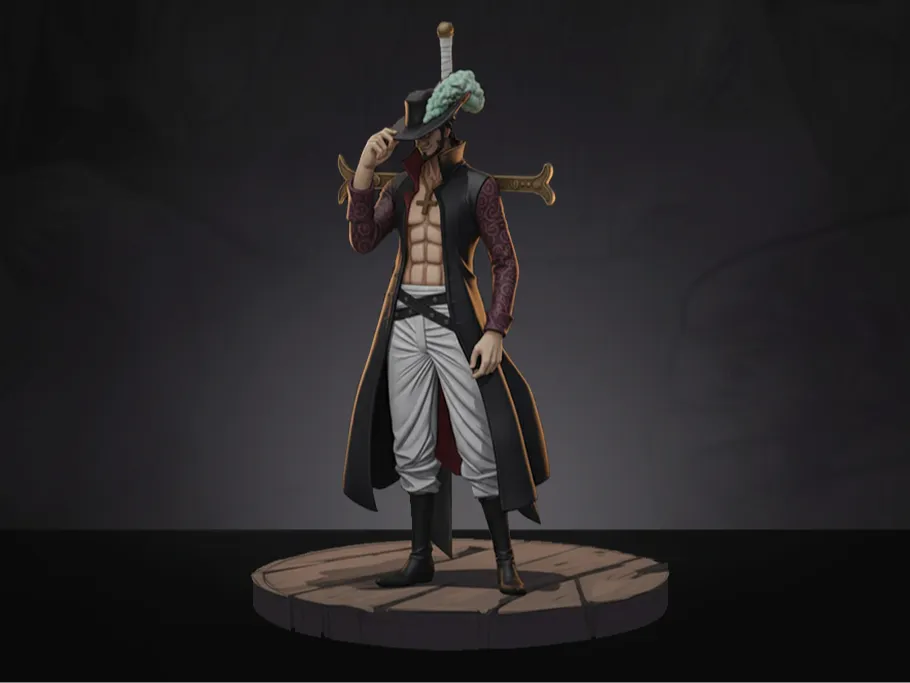 Dracule Mihawk One Piece - Fan Art Action Figure