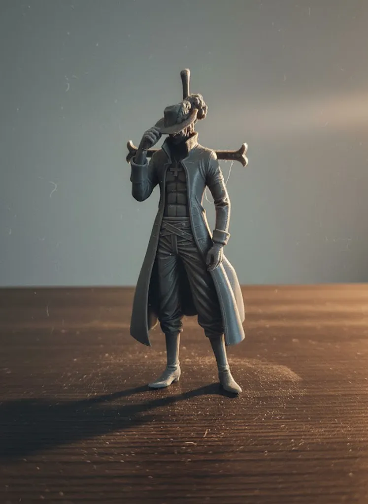 Dracule Mihawk One Piece - Fan Art Action Figure, photo 3 of 4 - Dracule Mihawk One Piece - Fan Art Action Figure Figurines & Collectibles