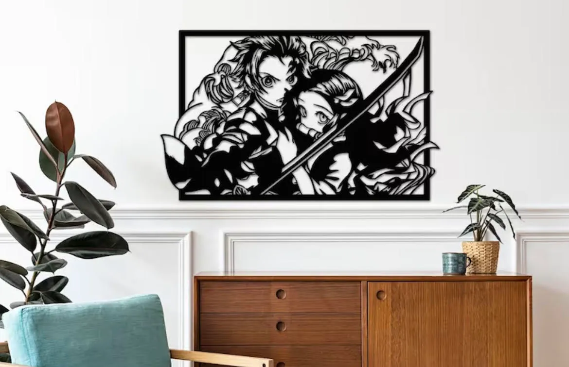 wall art - Demon Slayer Tanjiro Nezuko