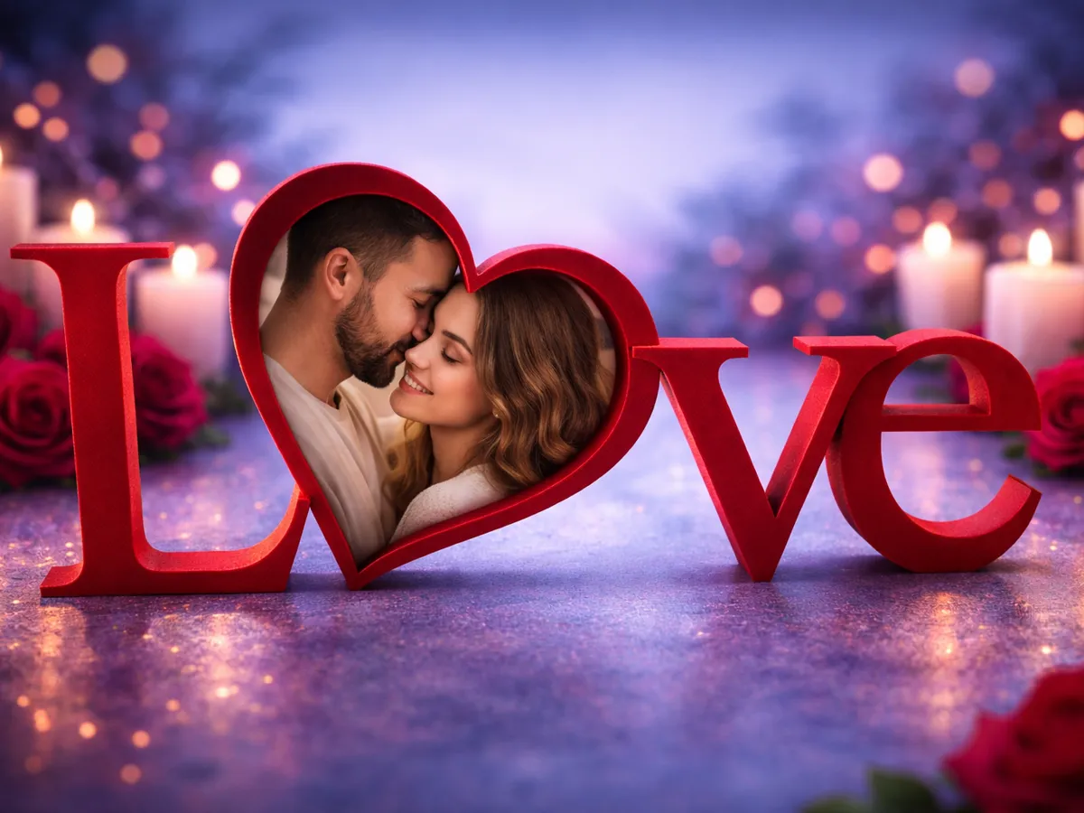 Romantic LOVE Photo Frame
