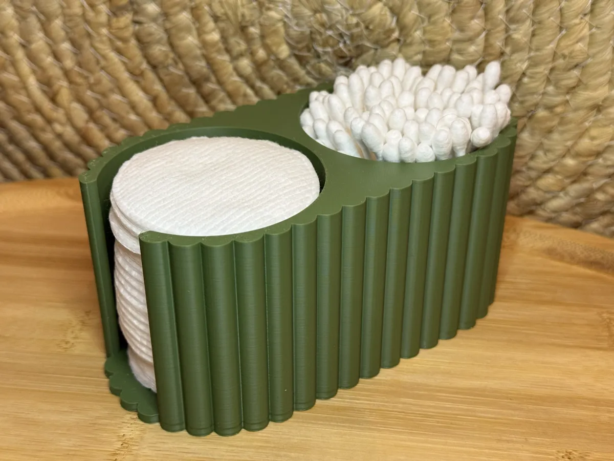 Modern Bathroom Organizer - Cotton Pads & Q-Tips, photo 3 of 3 - Modern Bathroom Organizer - Cotton Pads & Q-Tips Bath & Personal Care